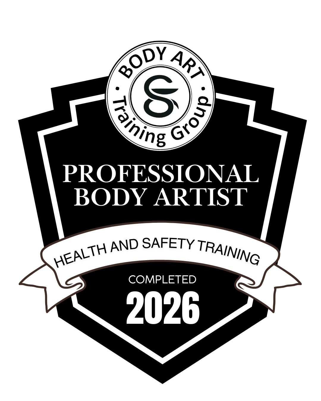 Body Art Training Group safety training badge