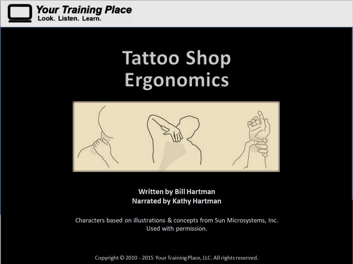 Tattoo Shop Ergonomics Body Art Training Group